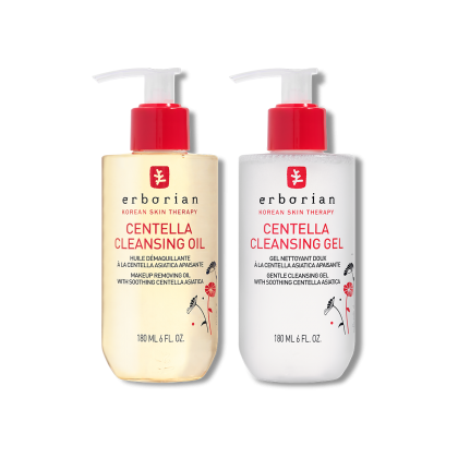 DOUBLE CENTELLA - ניקוי כפול לפנים בנפח 180 מ"ל, מסייע בהסרת שאריות איפור ולכלוך לעור נקי ורענן